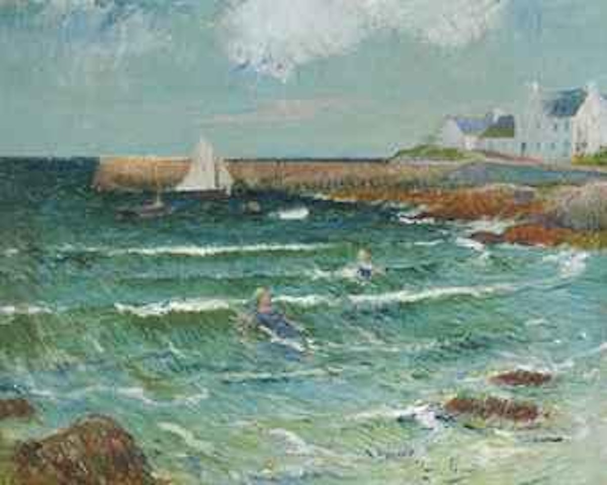 Baignade de mer à Lomener by Henry Moret