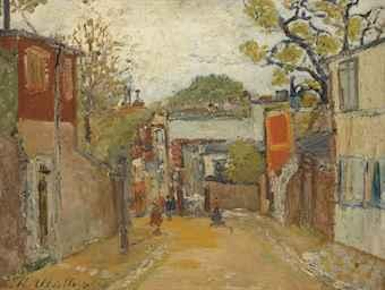 Rue de l'Abreuvoir by Maurice Utrillo