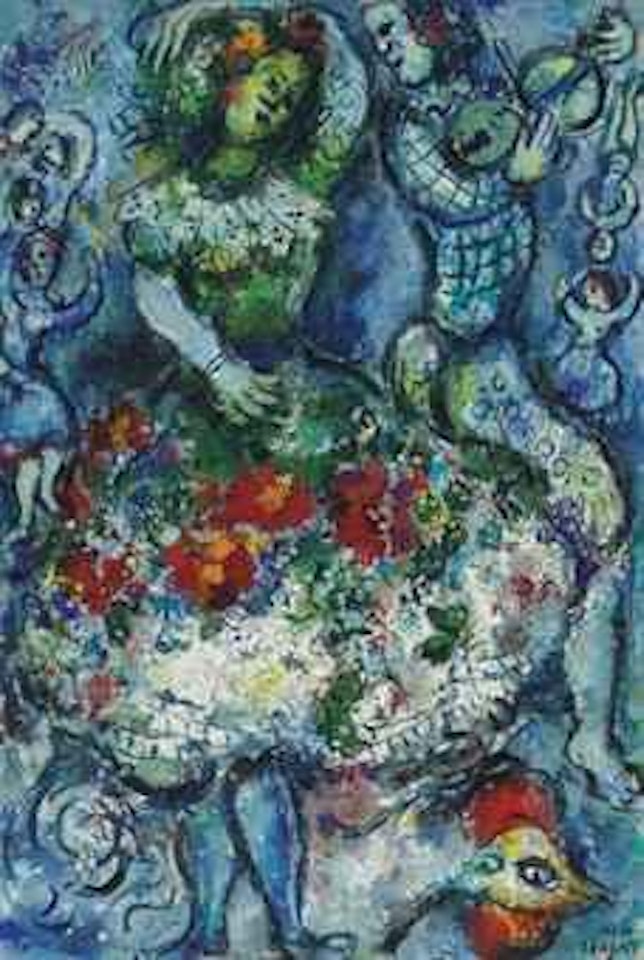 Danse vers le bonheur by Marc Chagall