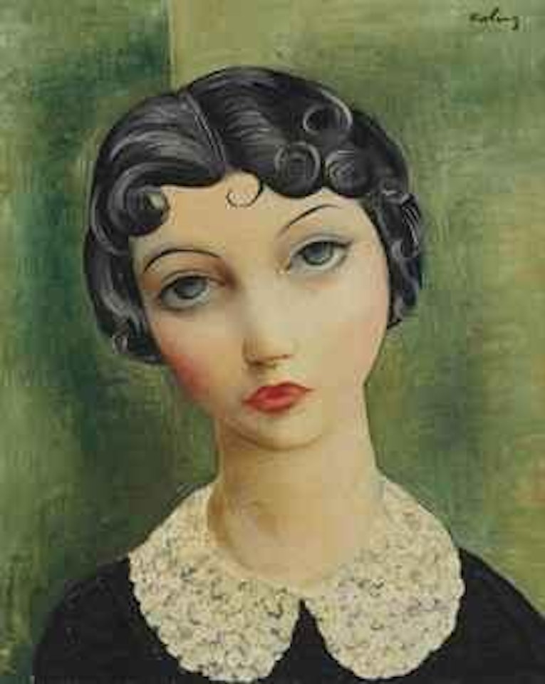 Portrait with a Collar by Moïse Kisling