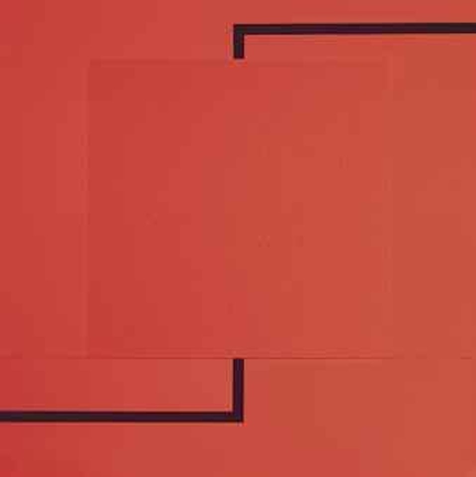 Red Cell with Conduits by Peter Halley