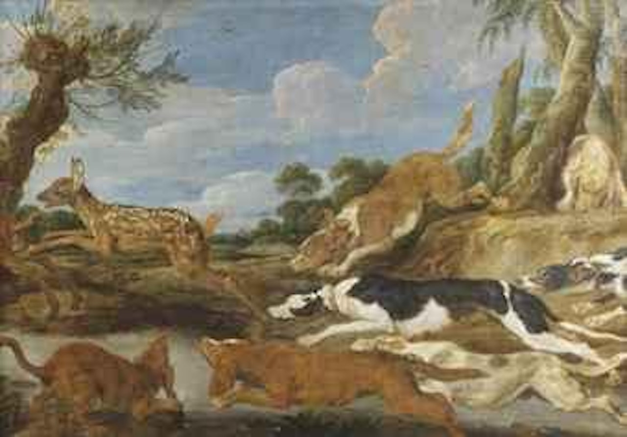 The deer hunt by Paul de Vos
