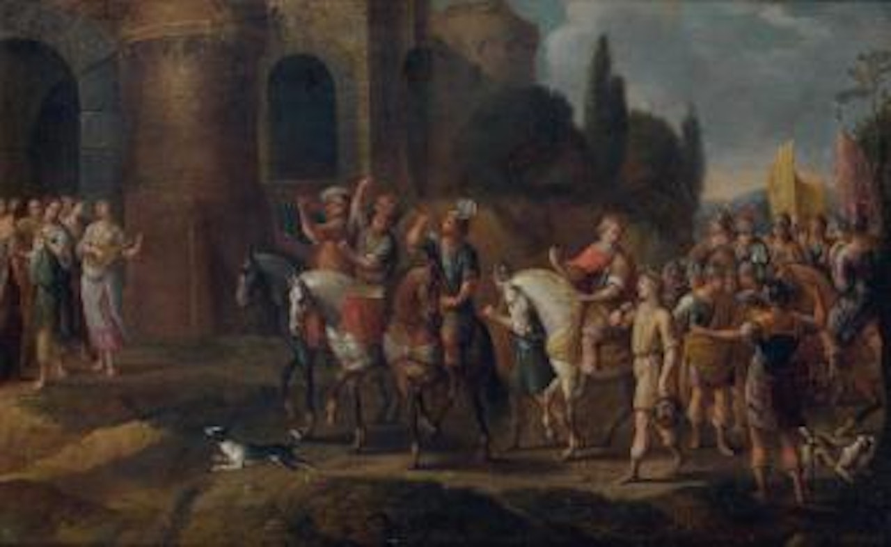 Le triomphe de David by Cornelis de Wael