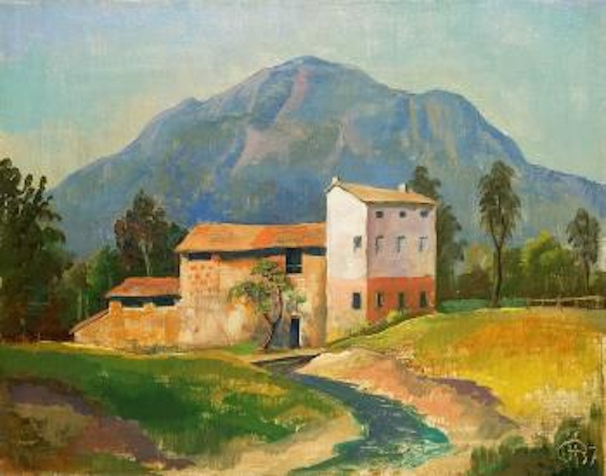 Caslaner Berg (Tessin) by Karl Hofer