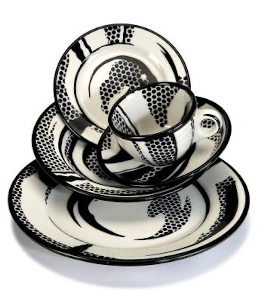 Dinnerware objects by Roy Lichtenstein