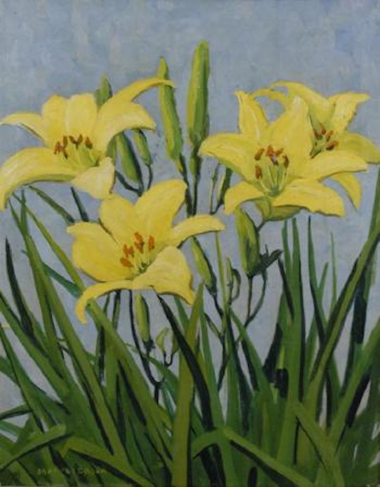 Yellow lilies by Jane Peterson