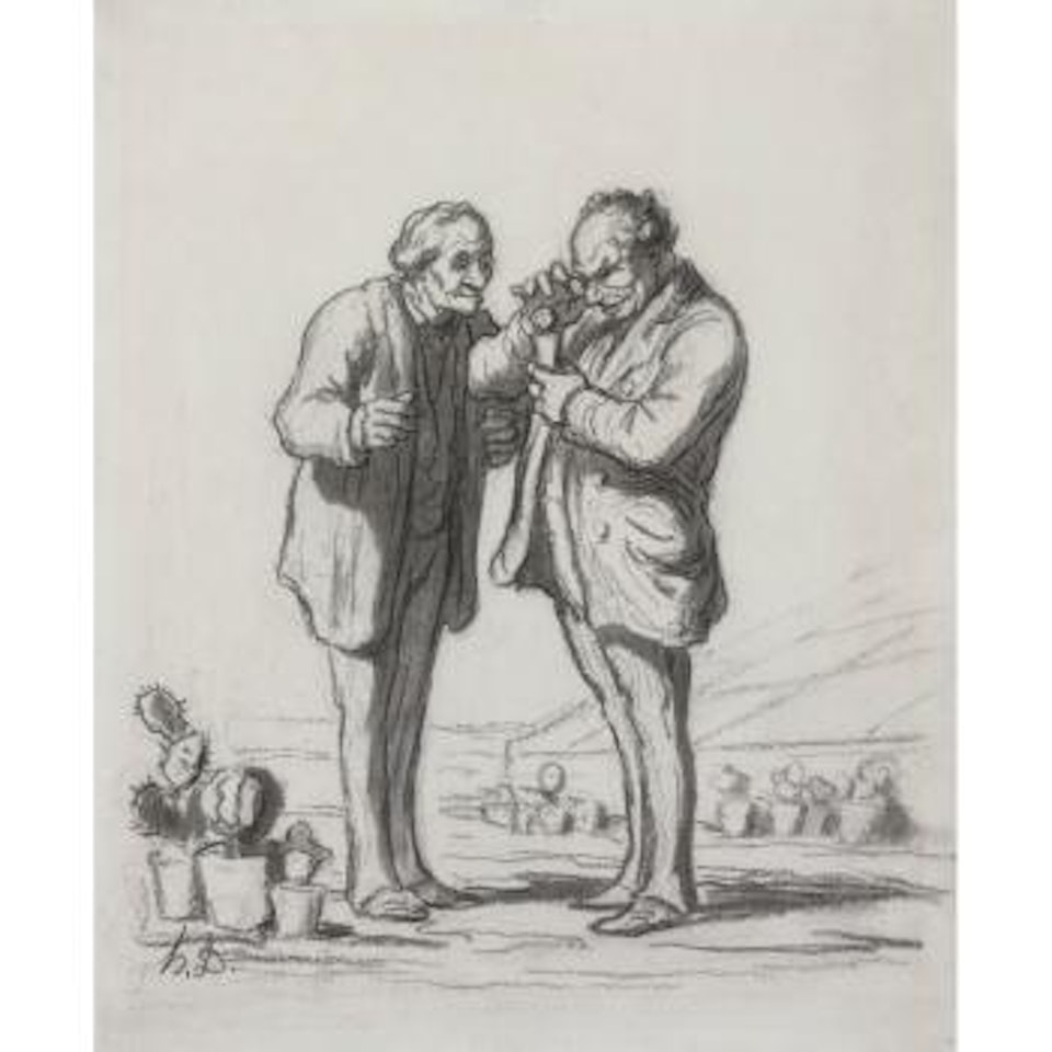 Membres D'une Société D'horticulture by Honoré Daumier