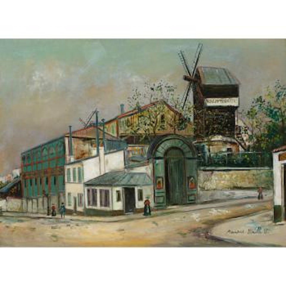 Moulin De La Galette, Montmartre by Maurice Utrillo