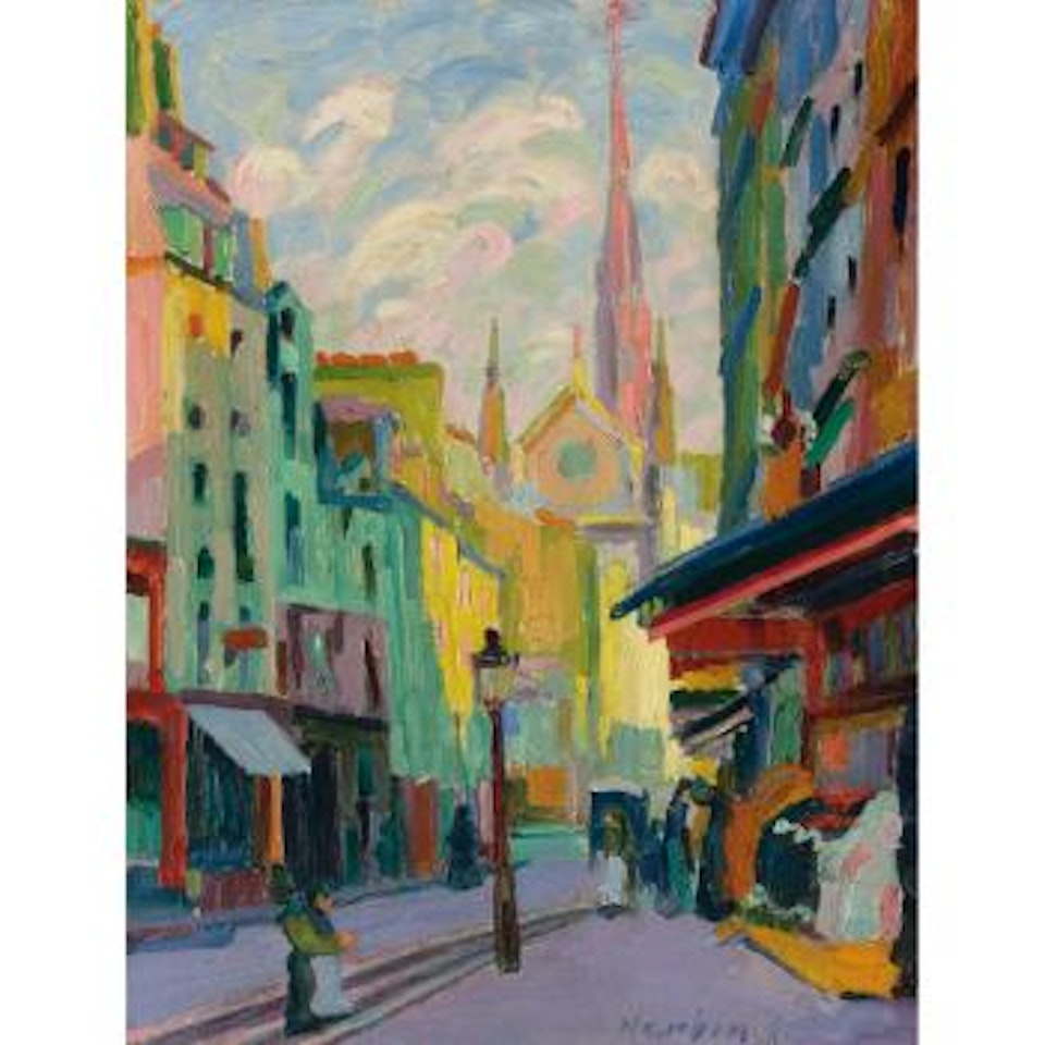 La Place Maubert à Paris by Auguste Herbin