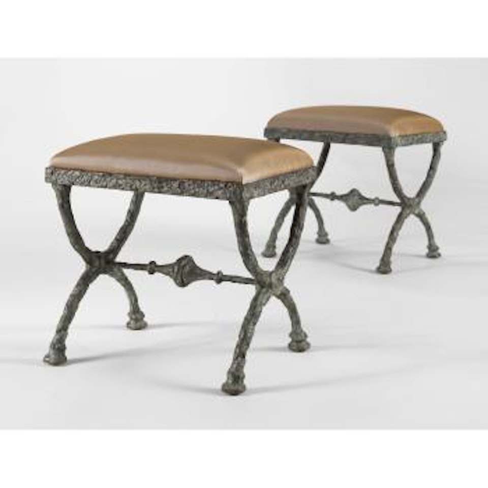 Tabouret En X: A Pair by Diego Giacometti