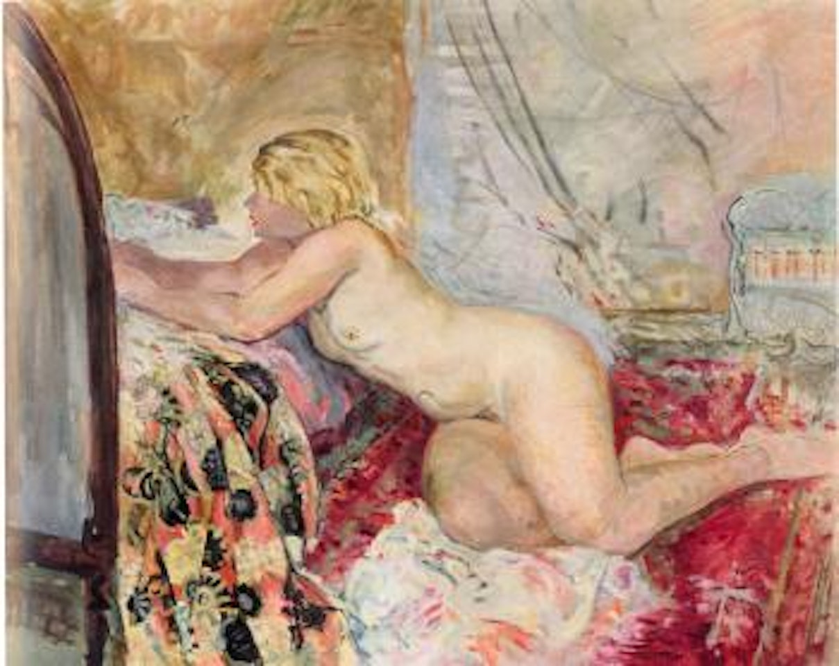 Nu Allongé Contre Un Lit by Henri Lebasque