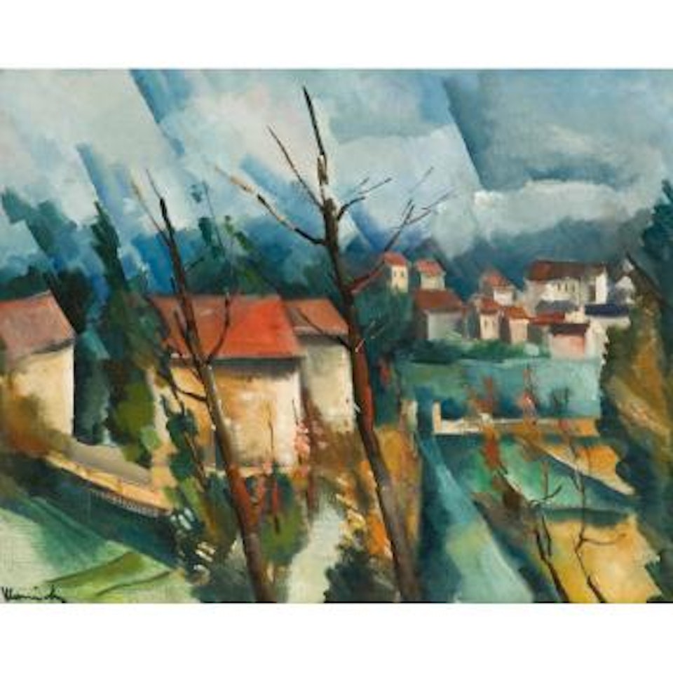 Vue De Village by Maurice de Vlaminck