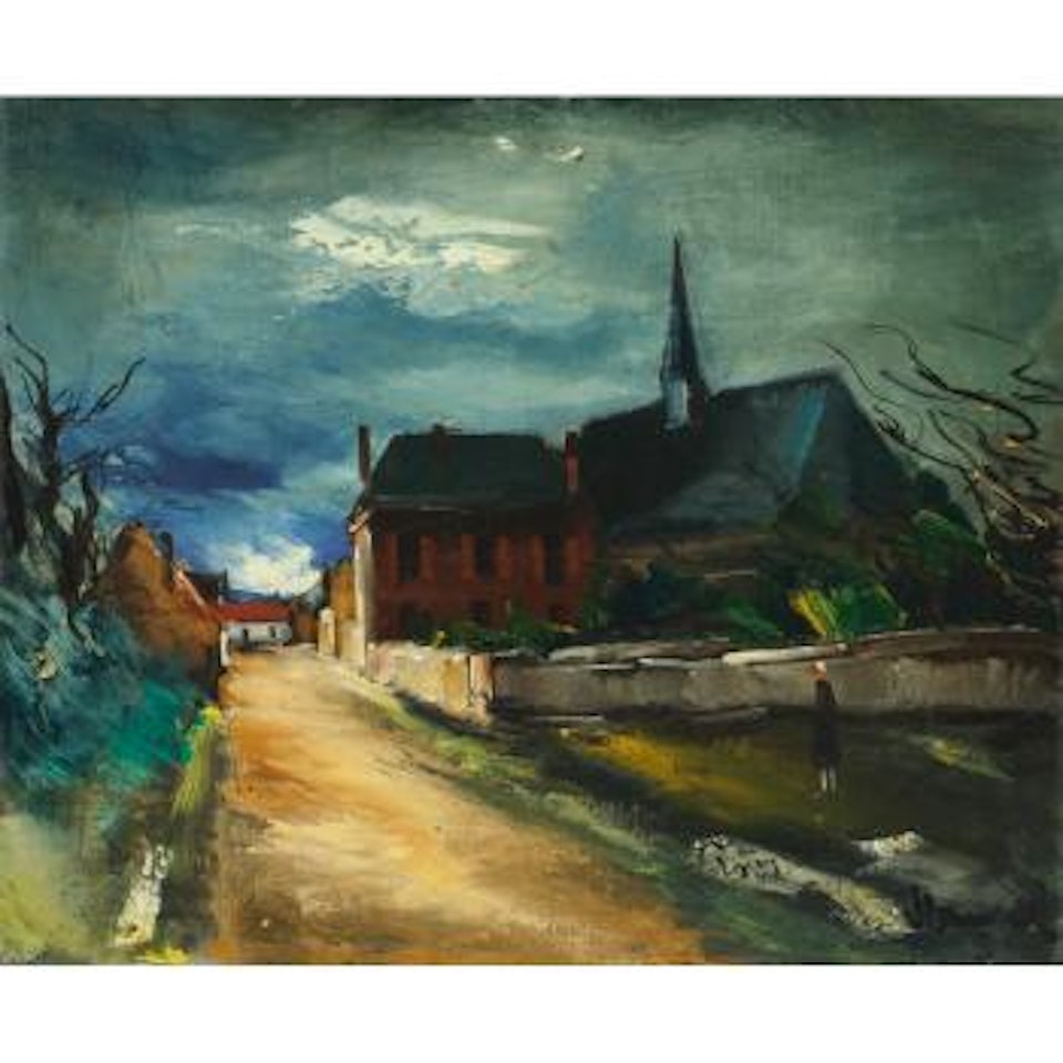 Rue à L'église by Maurice de Vlaminck