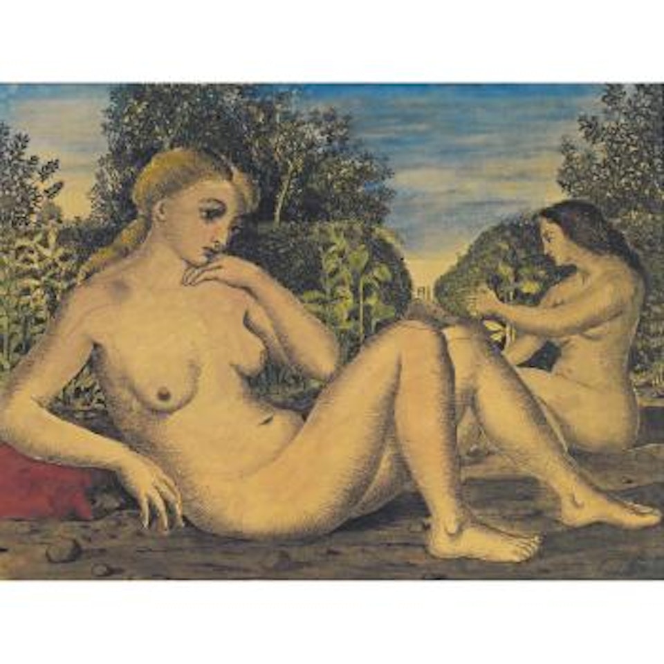 Nus Au Jardin by Paul Delvaux