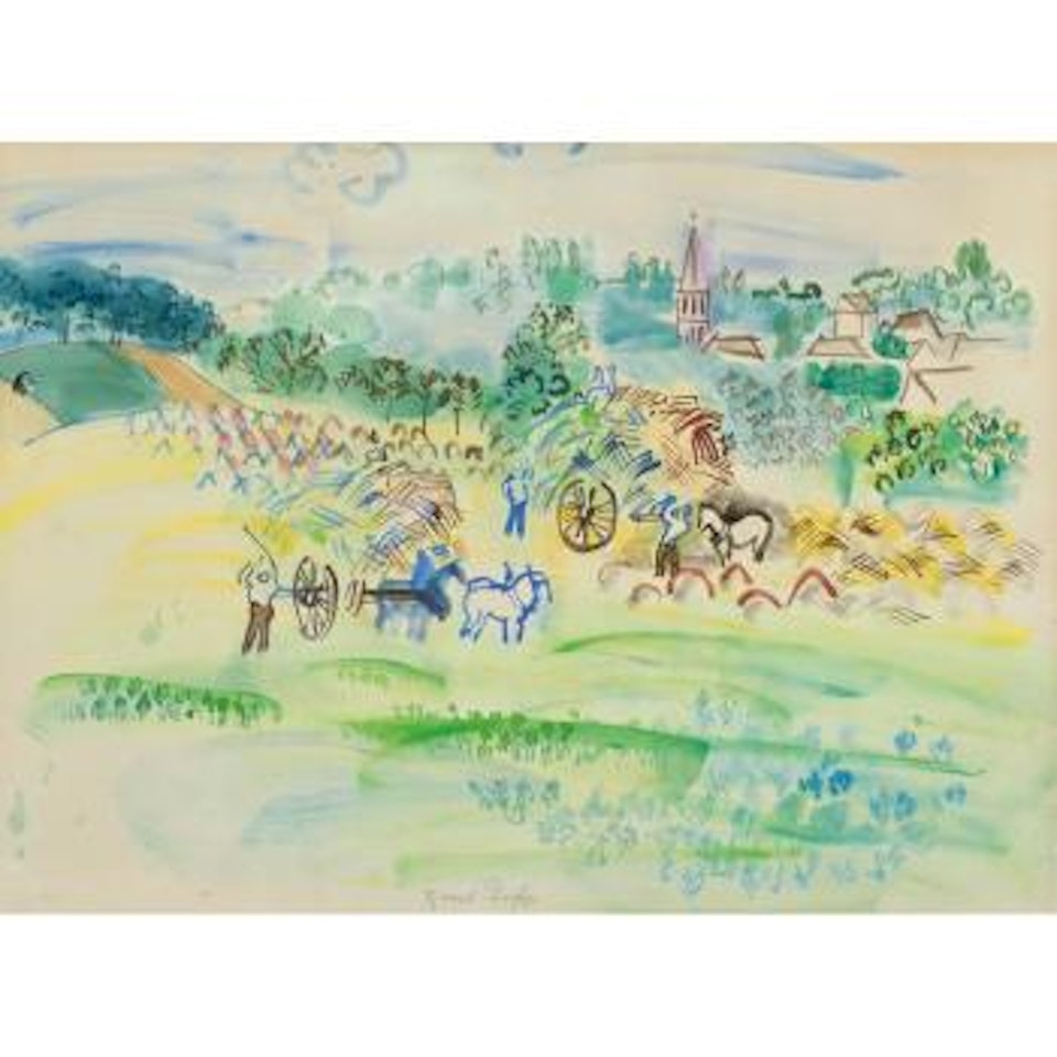 Moisson En Normandie by Raoul Dufy