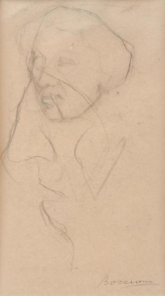 Ritratto della madre. Volto by Umberto Boccioni