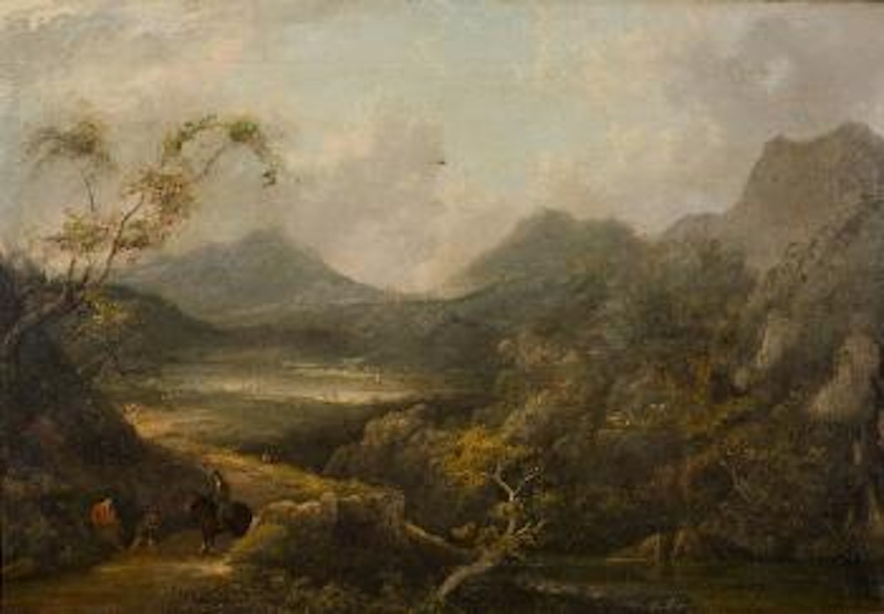 Seelandschaft mit Figuren- und Tier- staffage by Thomas Gainsborough
