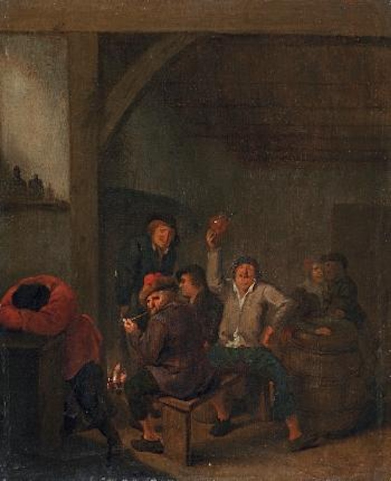 Interieur mit Singenden und Rauchenden by Jan Miense Molenaer