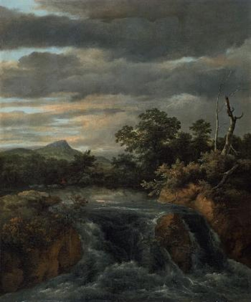 Waldlandschaft mit Wasserfall by Jacob Salomonsz. van Ruysdael