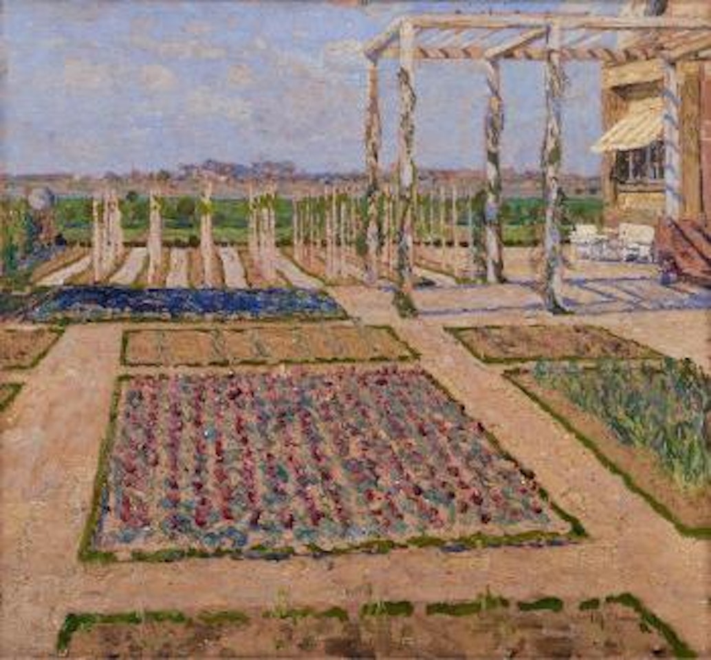 Der Garten des Künstlers in Wittlaer by Max Clarenbach