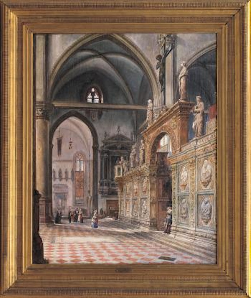 Interno della Chiesa dei Frari, Venezia by Francesco Zanin