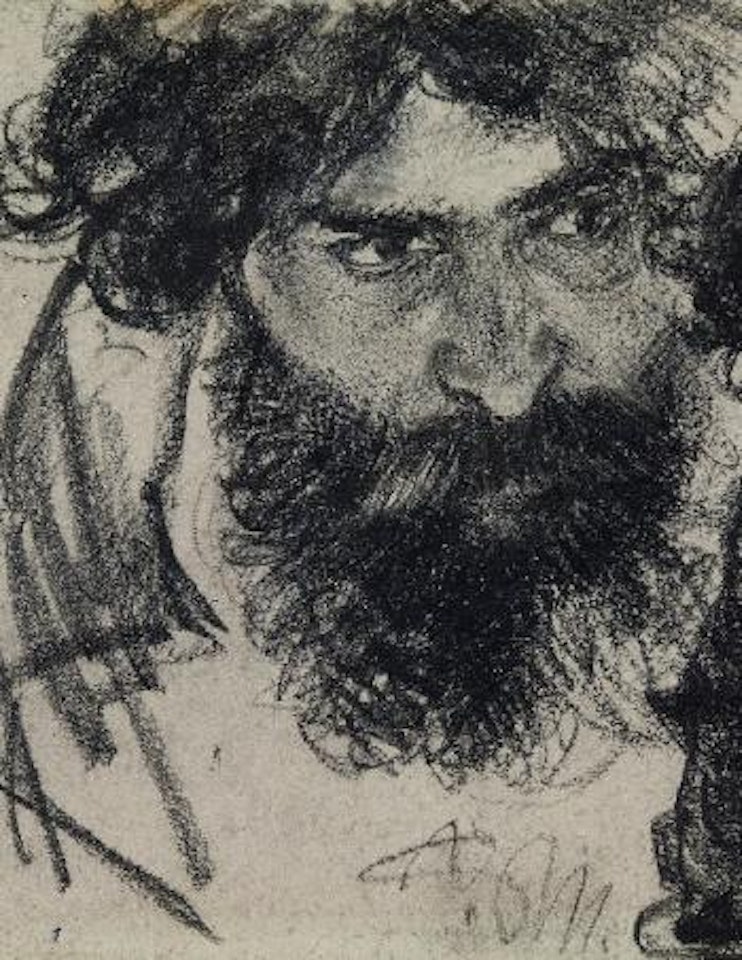 Kopf eines Italieners by Adolph Menzel
