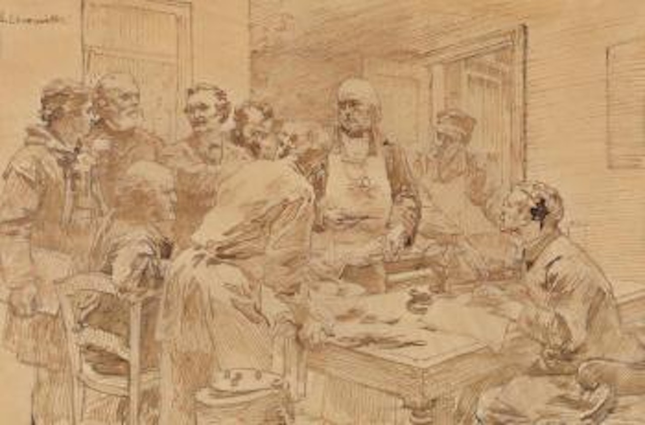 La leçon de Claude Bernard by Léon Augustin Lhermitte