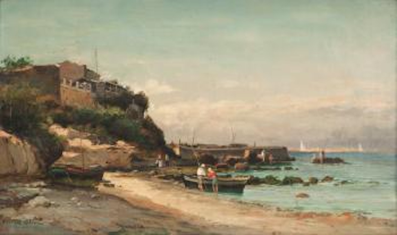 Pêcheurs aux environs de Marseille by Jean Baptiste Olive