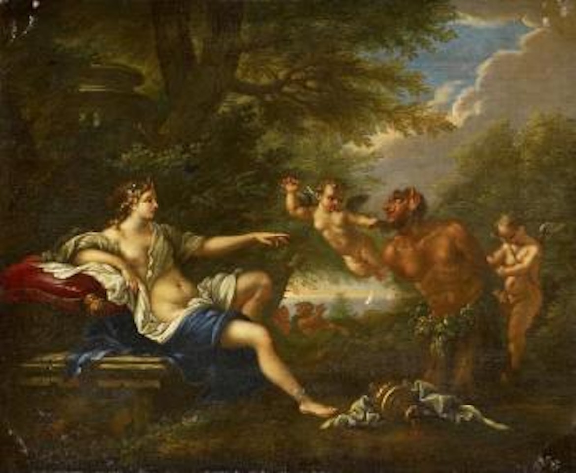 Venus und Pan by Filippo Lauri