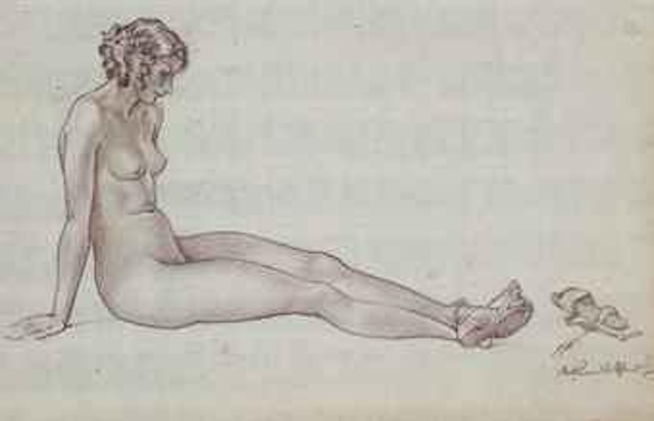 The loose sandal by William Russell Flint