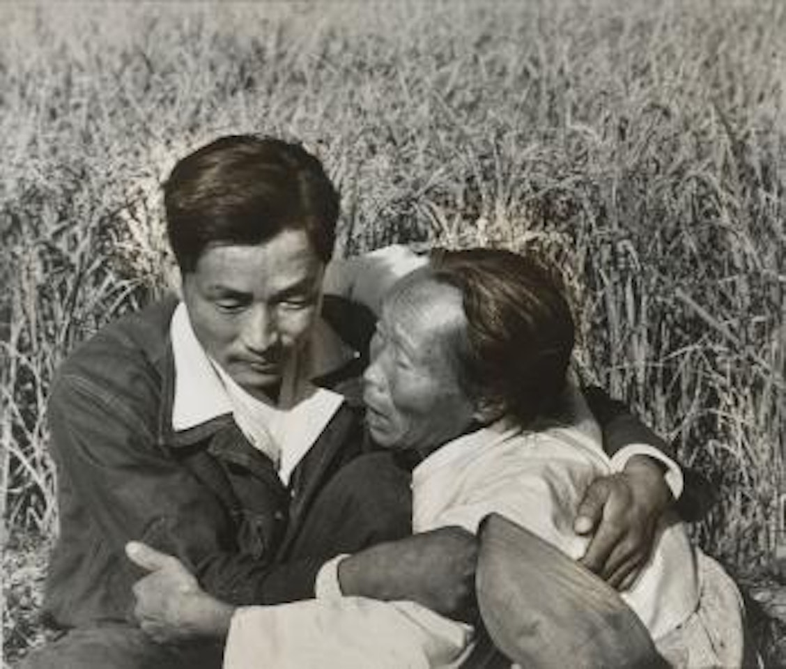 Churl-jin Reunited With His Mother In Rice Field by Margaret Bourke-White