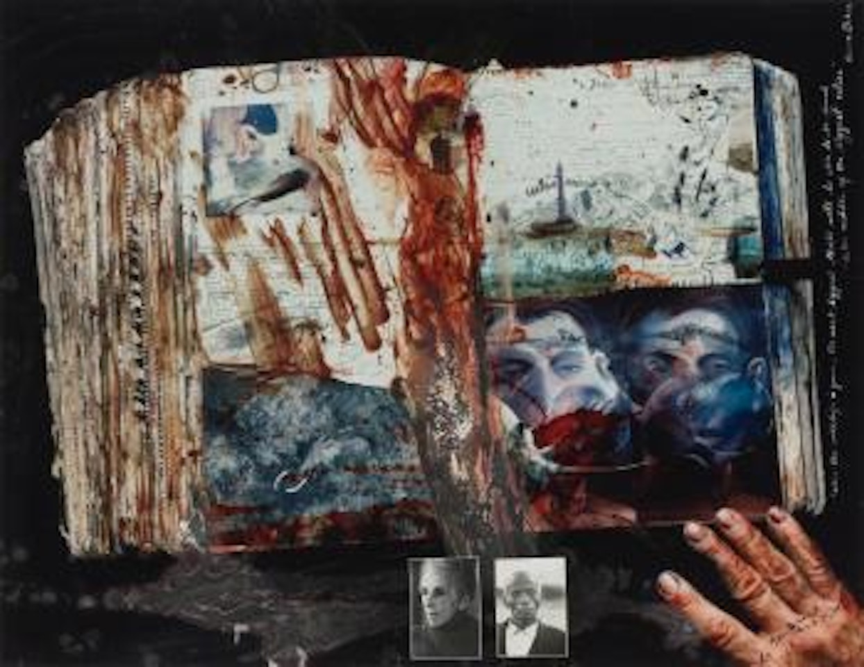 Hand And Diary Pages, 13 October 1978 by Peter Beard