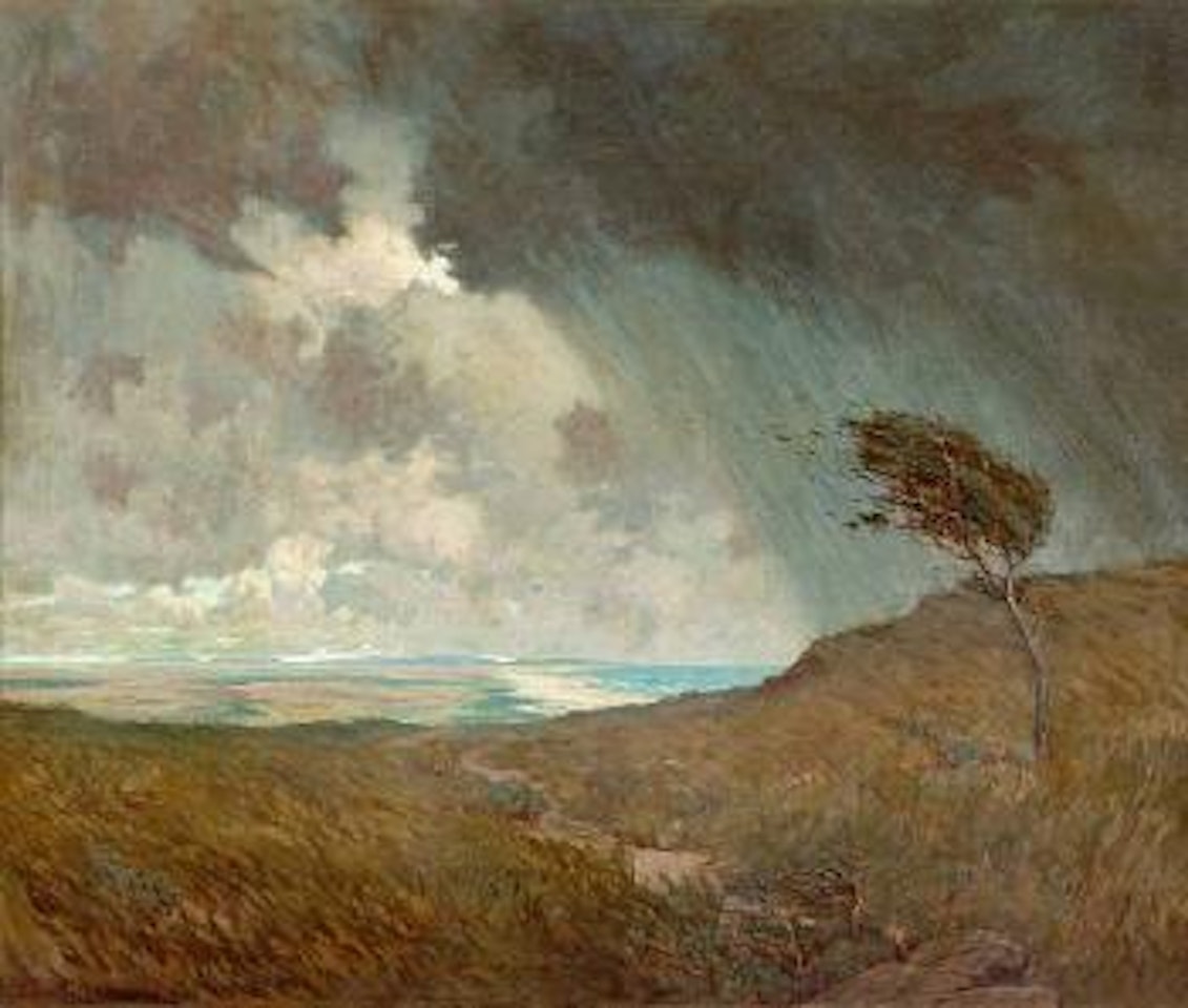 Coastal storm by Granville Redmond