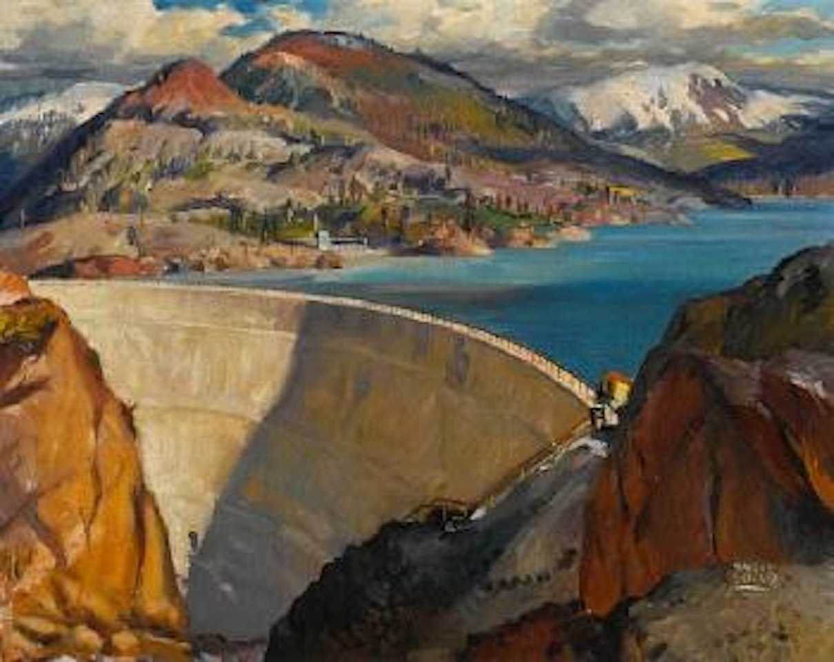 Lake Spaulding dam by Maurice Logan