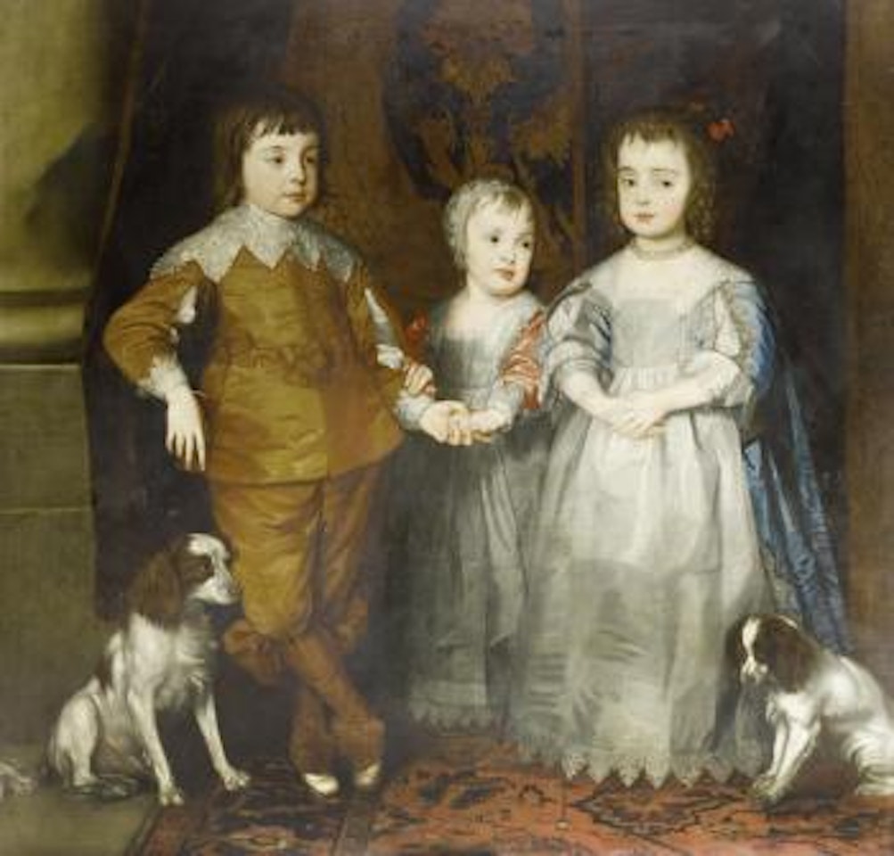 The three children of King Charles I by English School