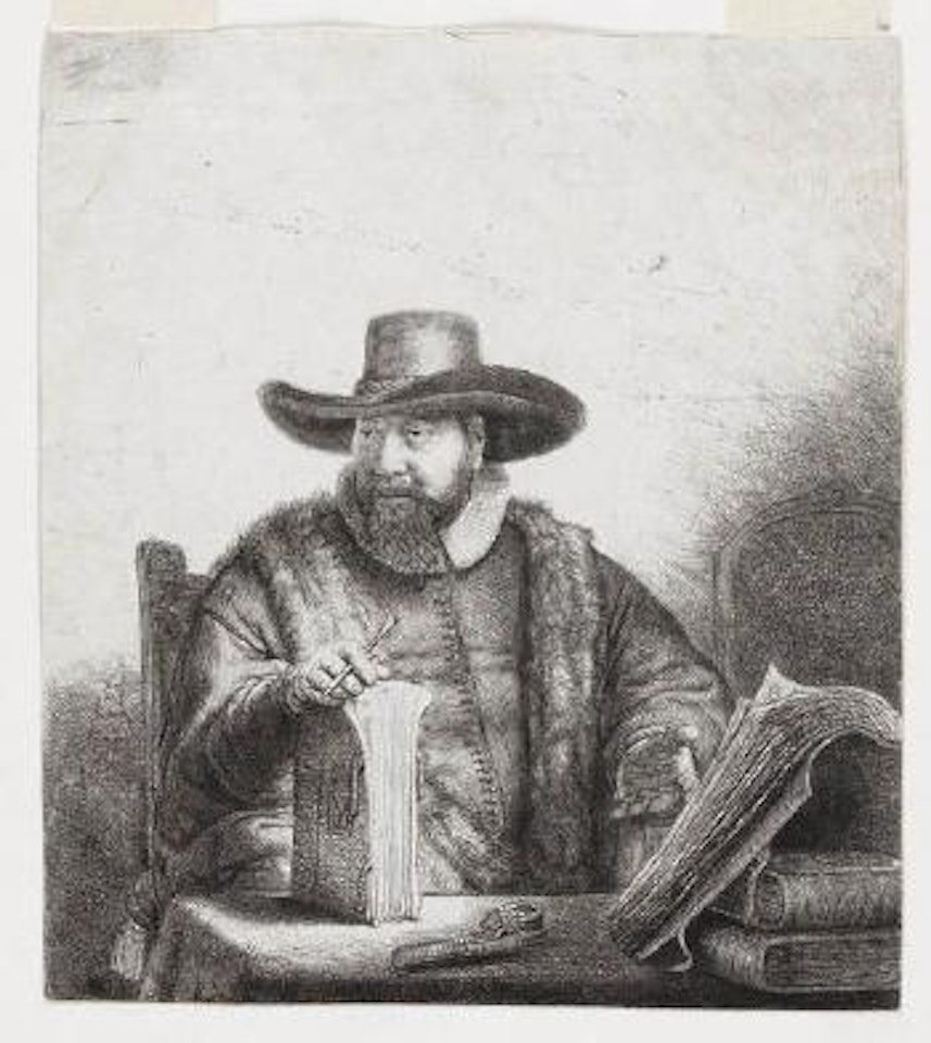 Cornelis Claesz Anslo, preacher by Attributed to Rembrandt Harmensz van Rijn