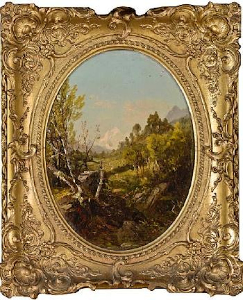 Valley landscape, Trenton Falls, NY by John Frederick Kensett