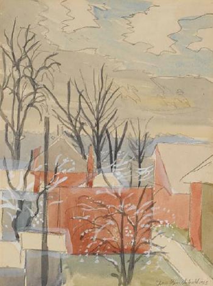 Snow flurries in November by Charles Burchfield