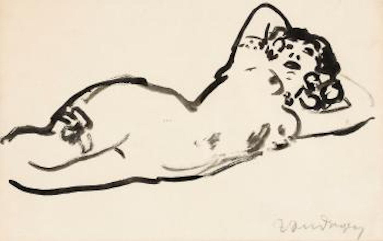Nu allongé. by Kees van Dongen