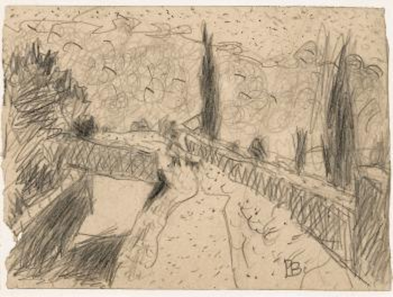 Petit canal de la Sciagne. by Pierre Bonnard