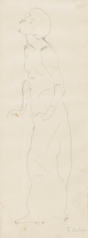 Studie zu Blick in die Unendlichkeit. by Ferdinand Hodler
