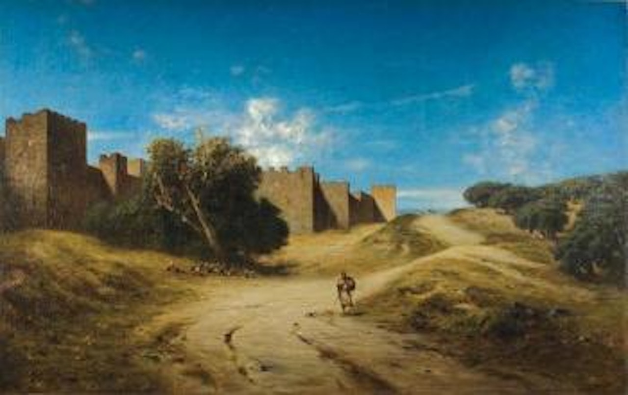 Murailles de Jerusalem by Narcisse Berchere