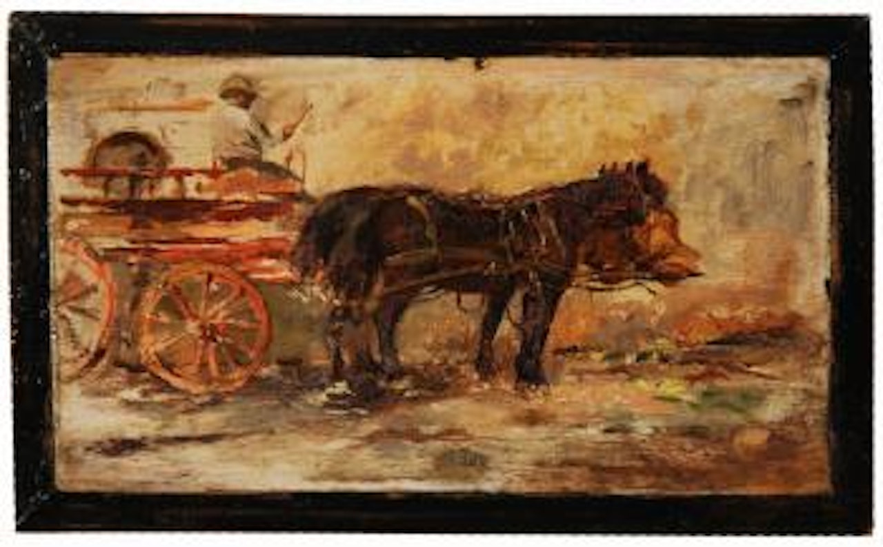 Carretto con cavallo by Giuseppe de Nittis