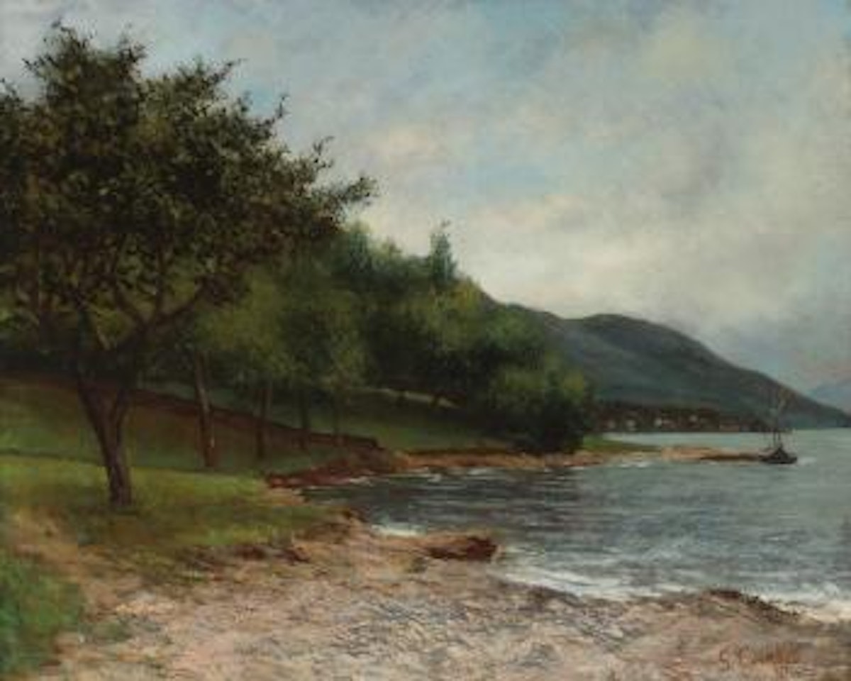 La Rive Du Lac Léman by Gustave Courbet