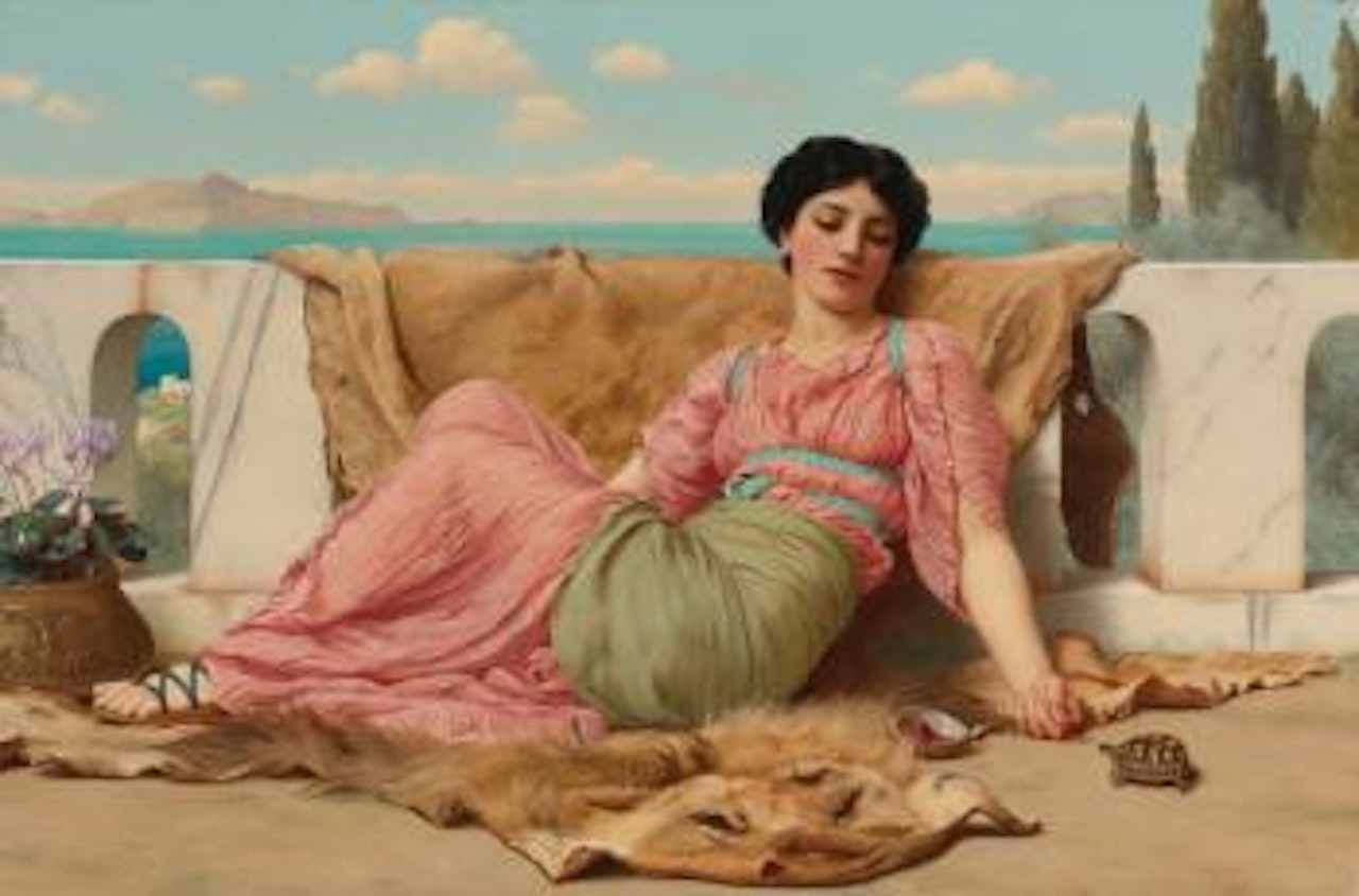The Quiet Pet by JOHN WILLIAM GODWARD, R.B.A.