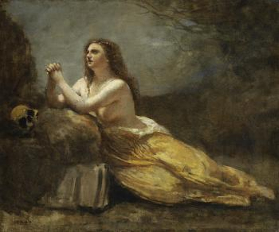 Madeleine En Prière by Jean Baptiste Camille Corot