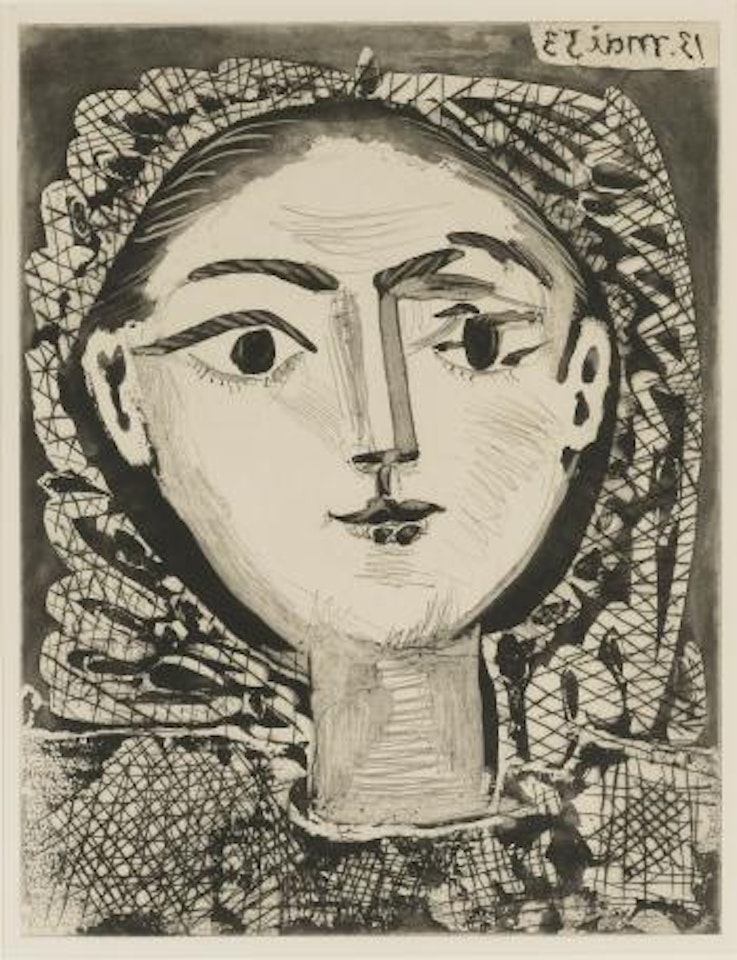 Portrait De FranÃ§oise Ã  La RÃ©sille: Three Trial Proofs (Ba. 907) by Pablo Picasso