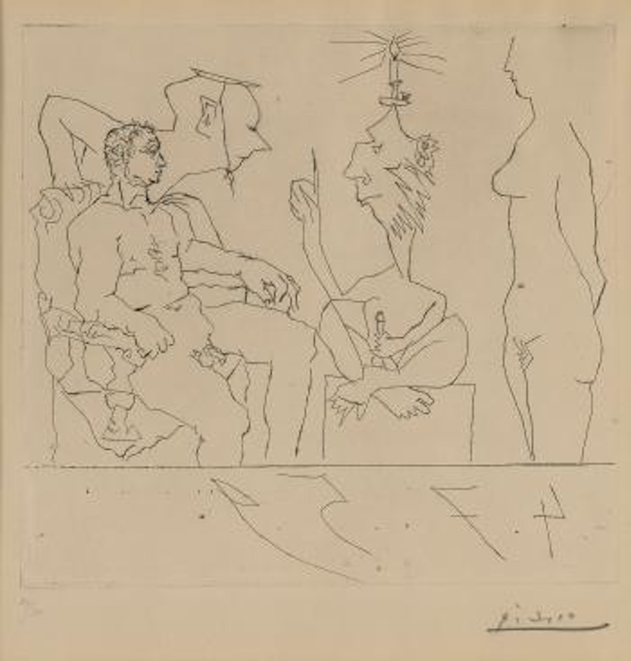 ScÃ¨ne Aux Quatre Personnages (B. 875) by Pablo Picasso