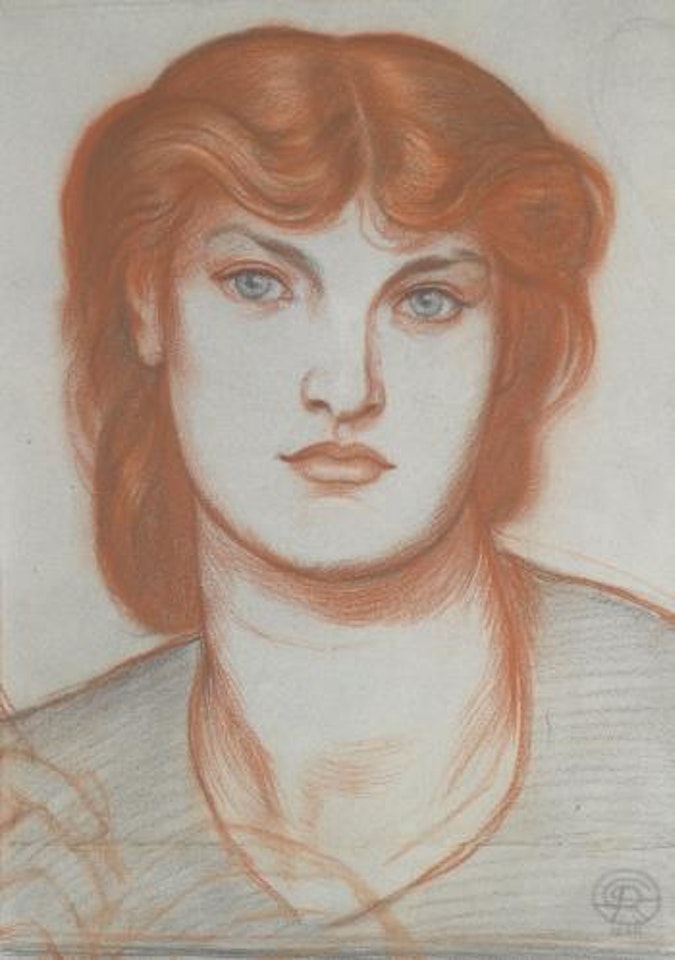 Study Of Alexa Wilding For Regina Cordium by Dante Gabriel Rossetti