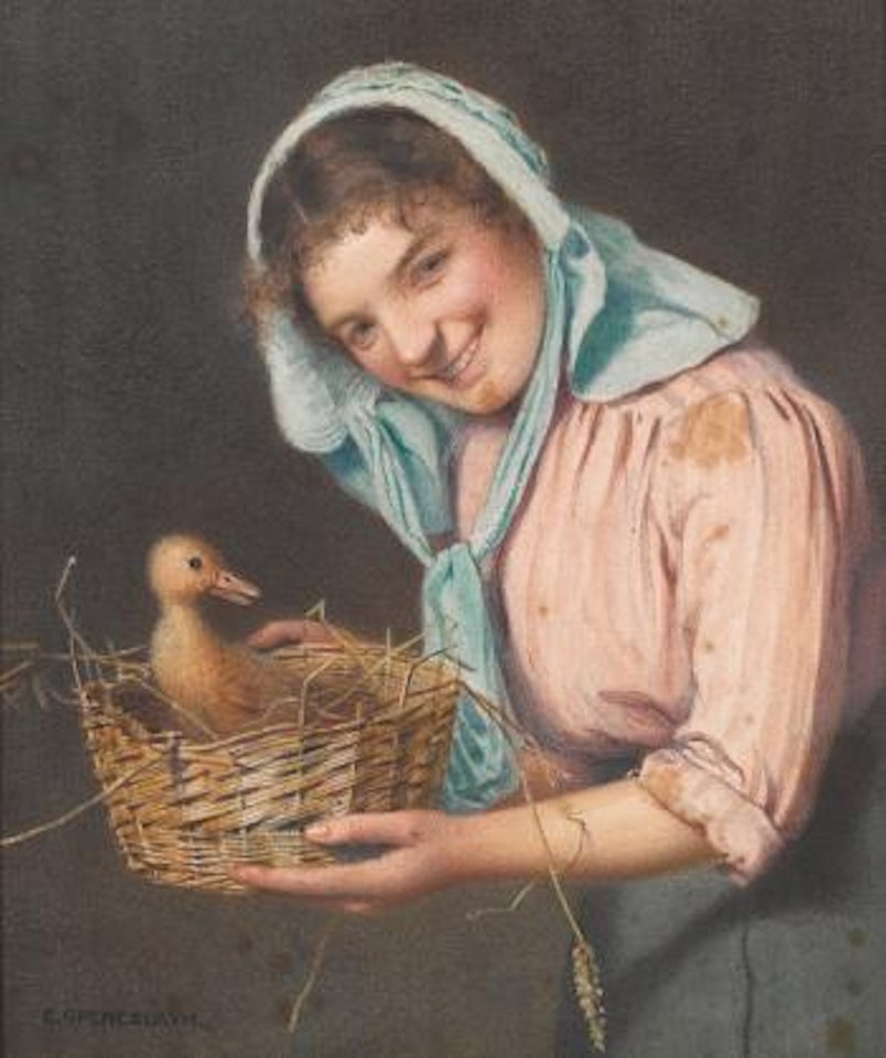The Duckling by Charles Spencelayh
